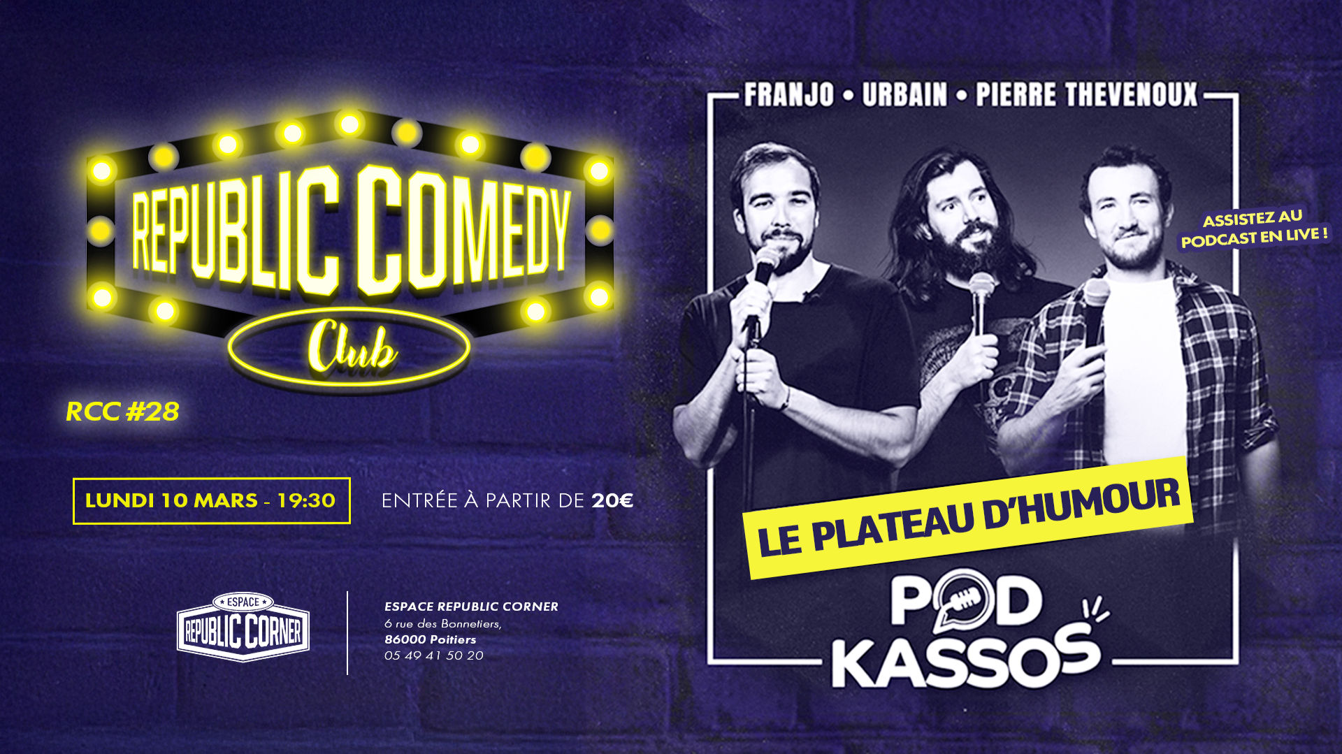 Republic Comedy Club #28 - Podkassos