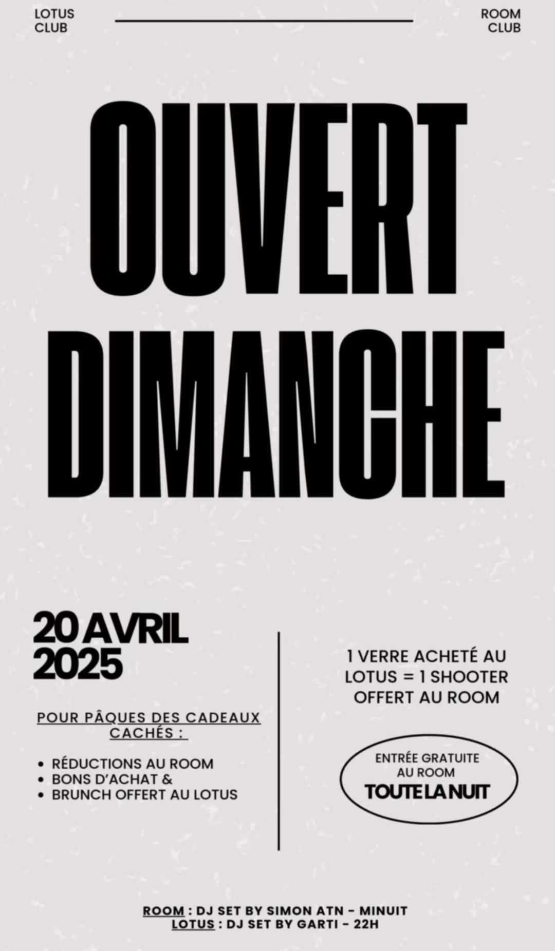 Ouvert Dimanche