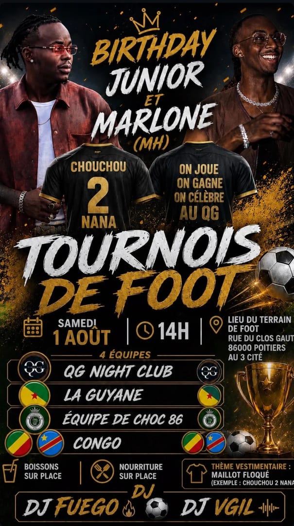 Tournoi de foot — Birthday Junior et Marlone (MH)