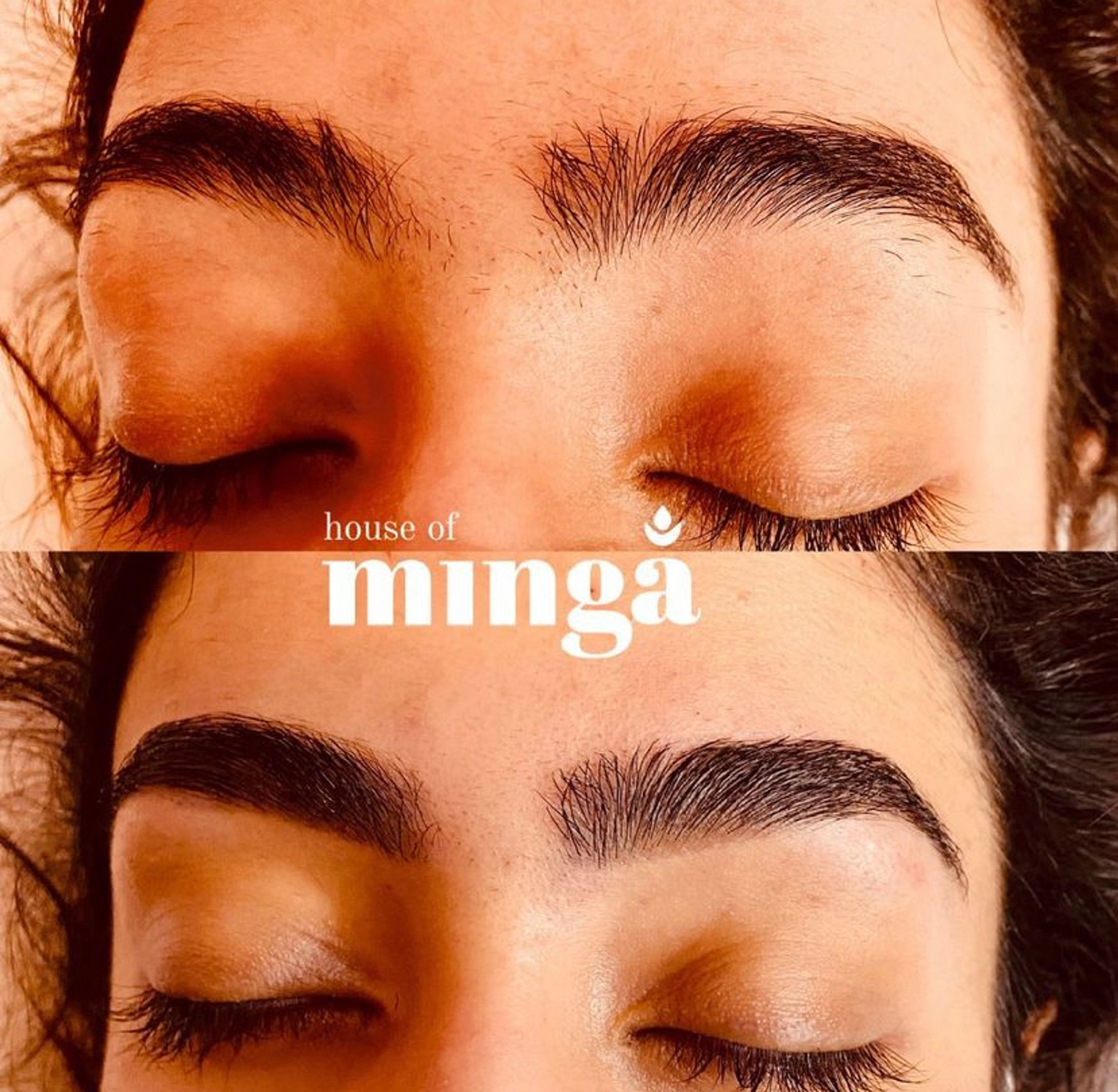 Teinture des sourcils au henné 