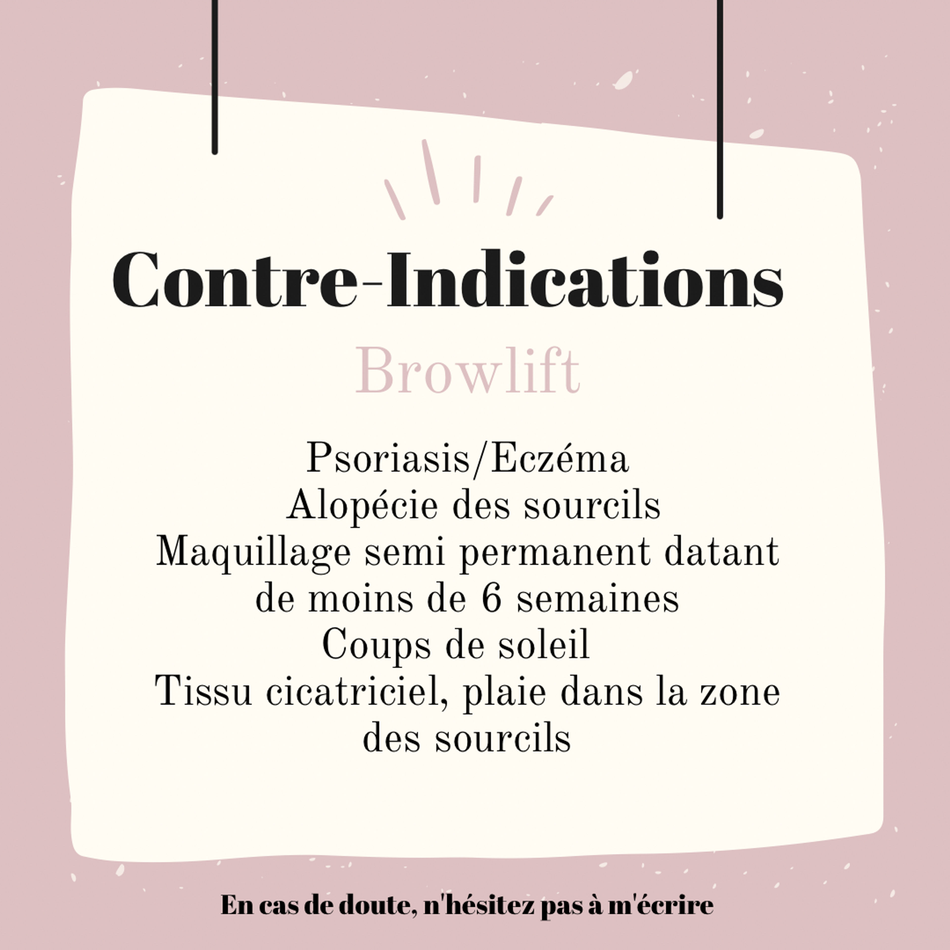 Contre-indications 