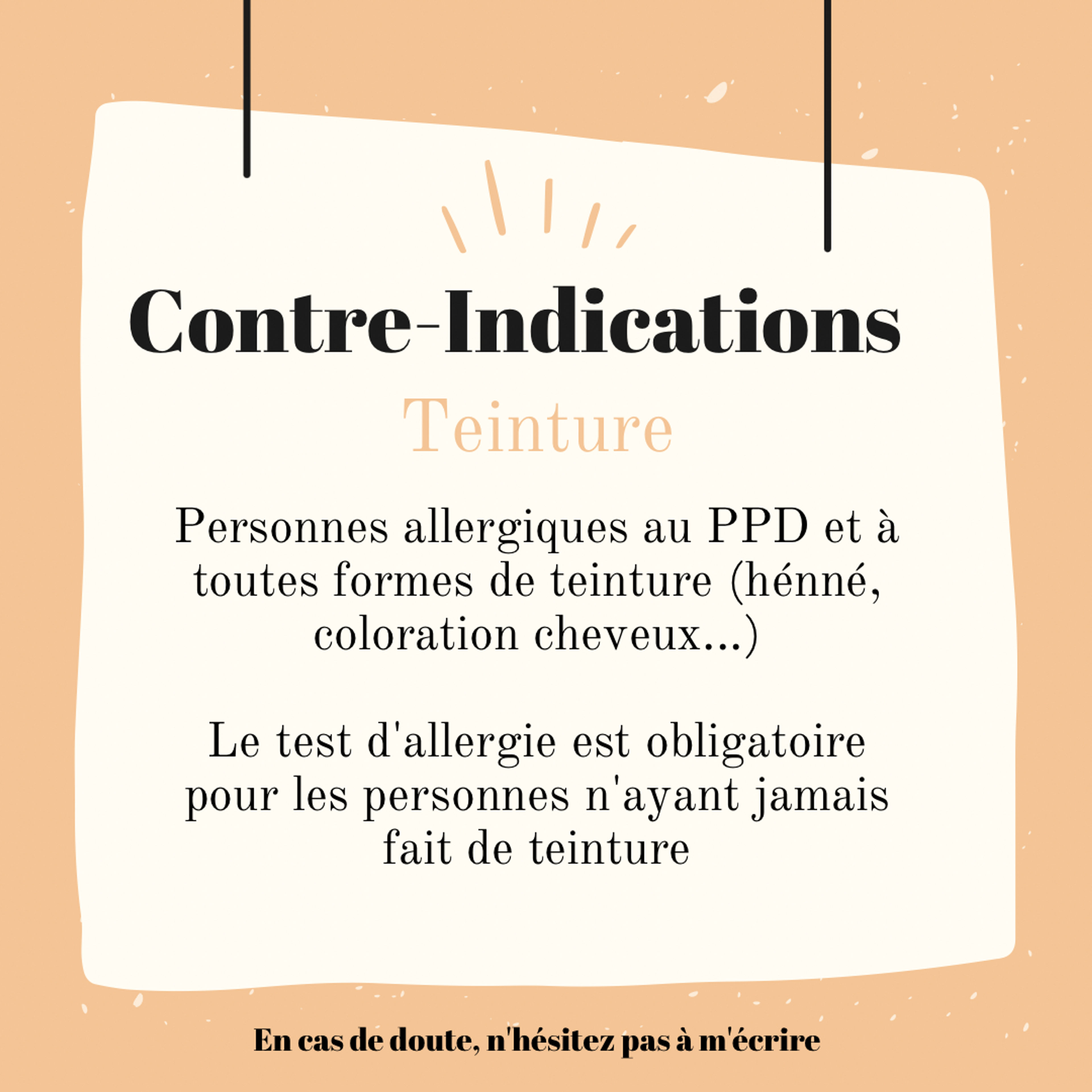 Contre-indications 