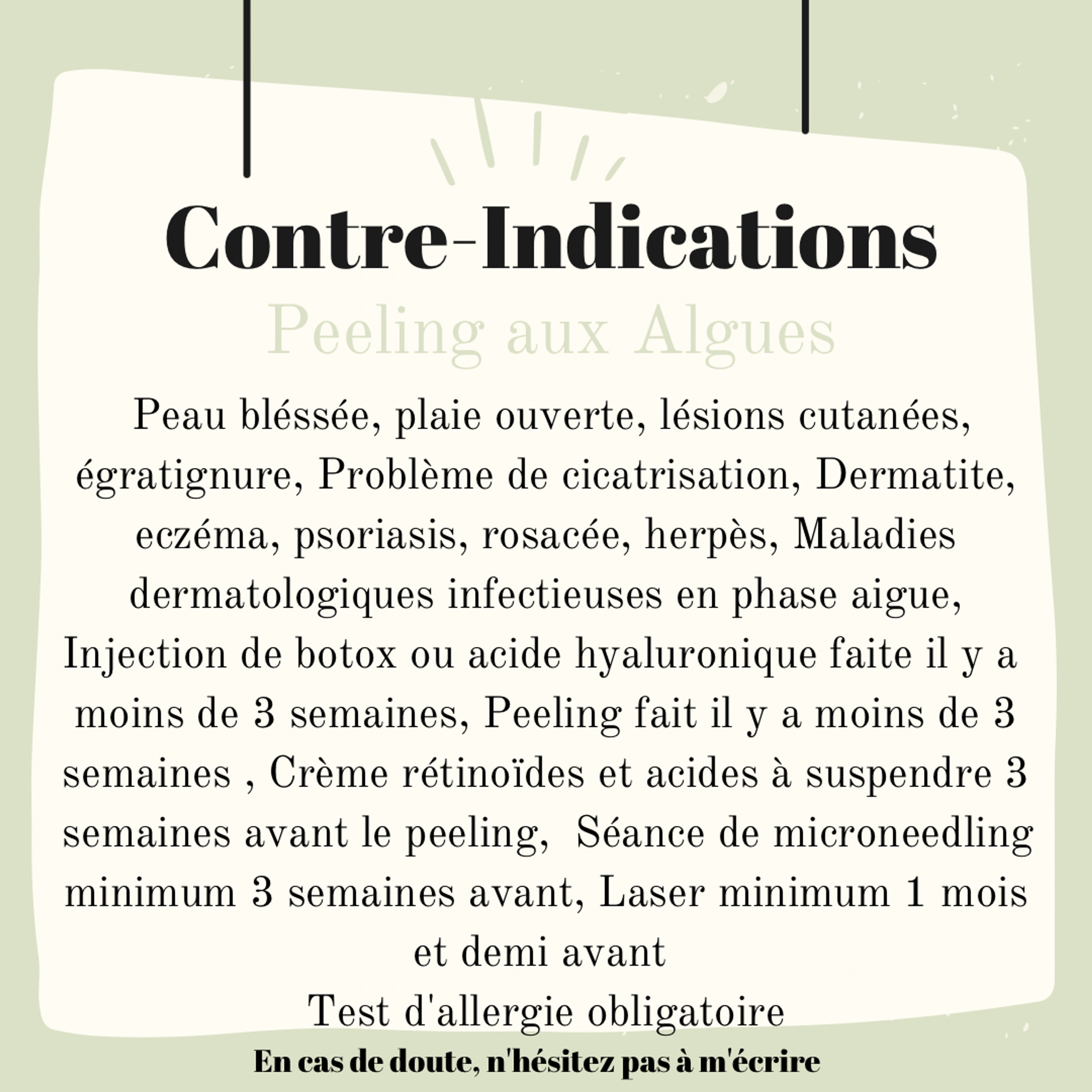 Contre-indications 