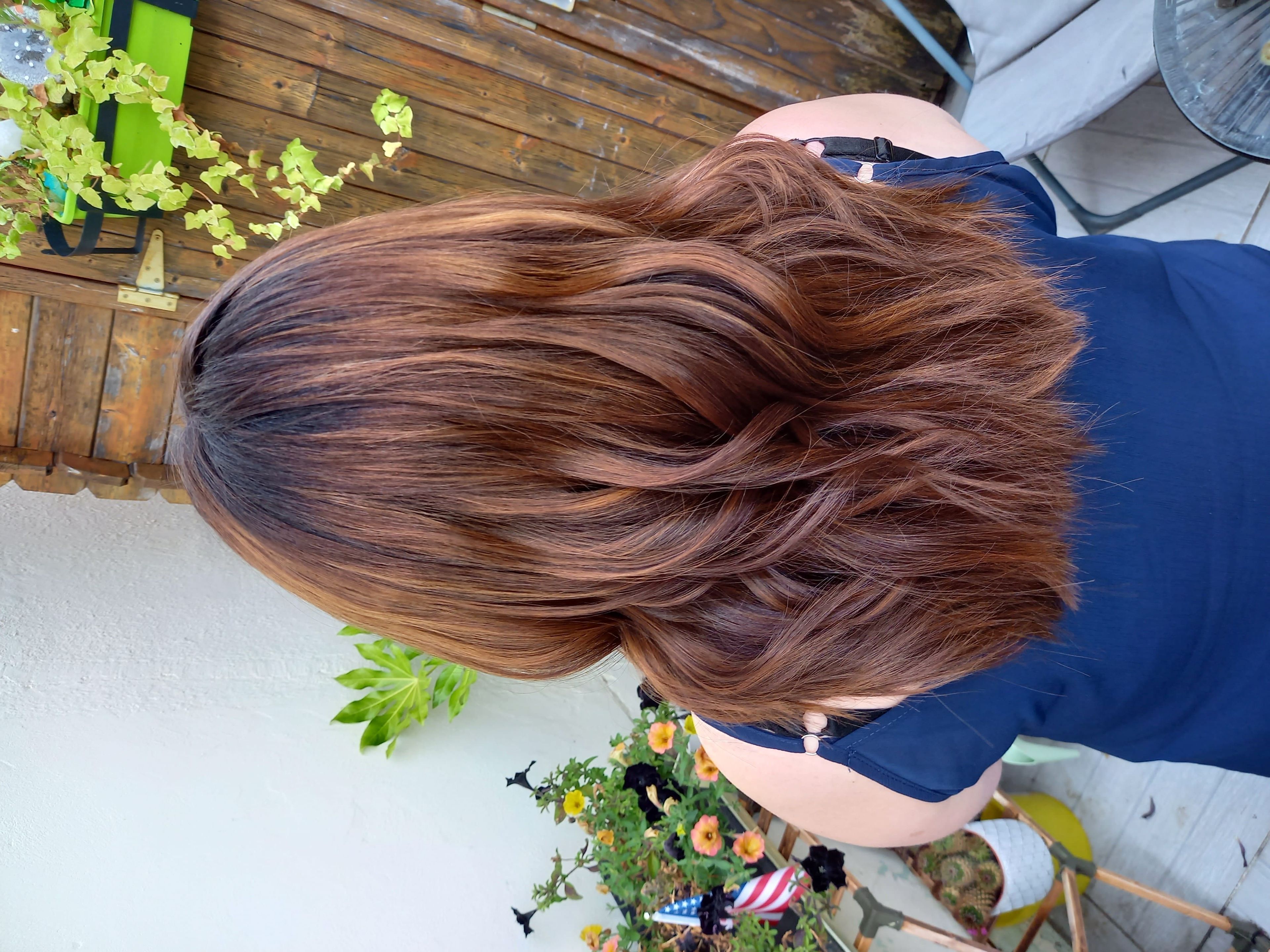 brushing cheveux long 