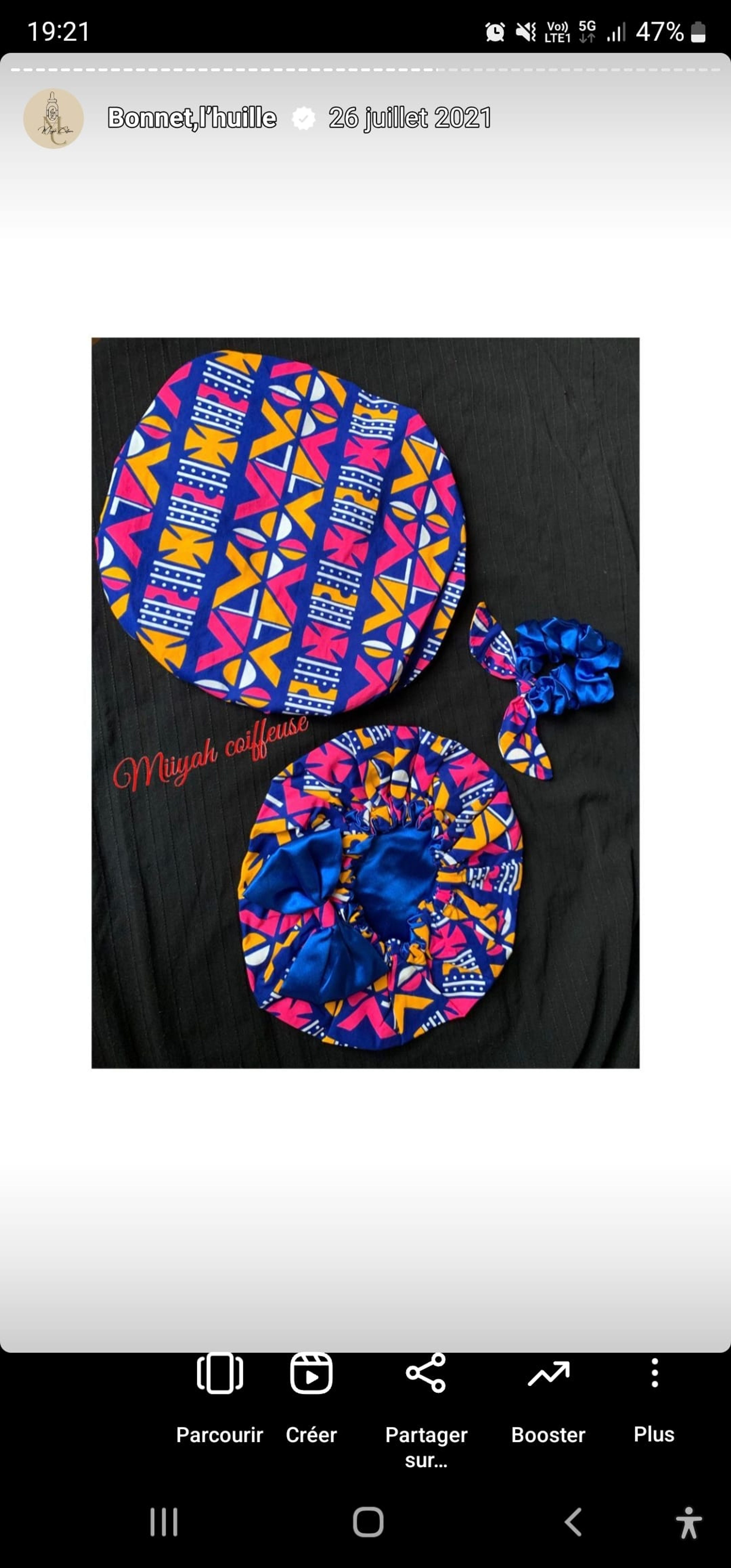 Bonnet en satin Enfants 