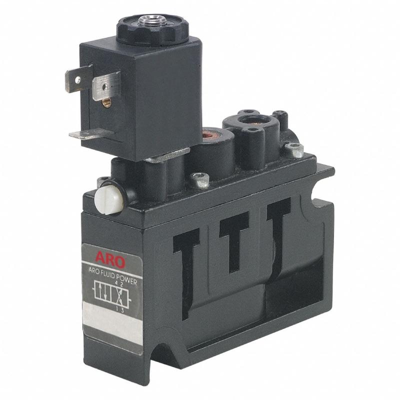 A222SS-024-L | Air Control Valve, 1/4'', solenoid/spring, 4-way, stacking/2-Position, Urethane, No Coil, 24V DC, Low Watt image 1