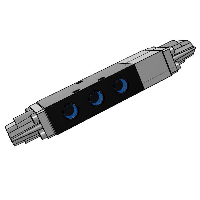 E112PD | Air Control Valve, 2-position detent, 4-way, double pilot image 1