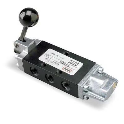 E212LS | Air Control Valve, 2-position, 4-way, lever/spring image 1
