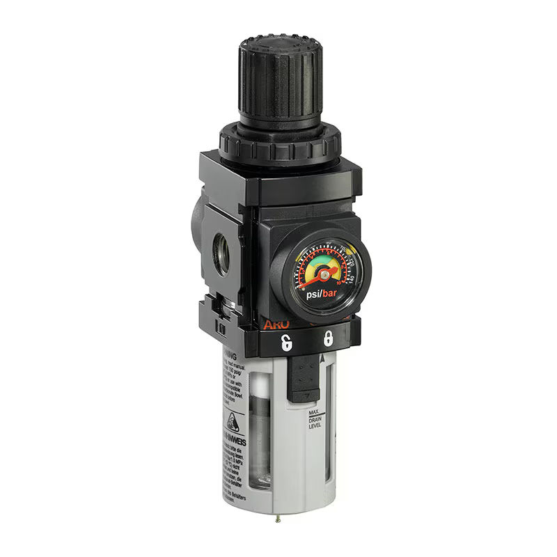 P39124-600 | Piggyback, 1/4'' NPT, 5 micron, Polycarbonate bowl, Manual drain image 1