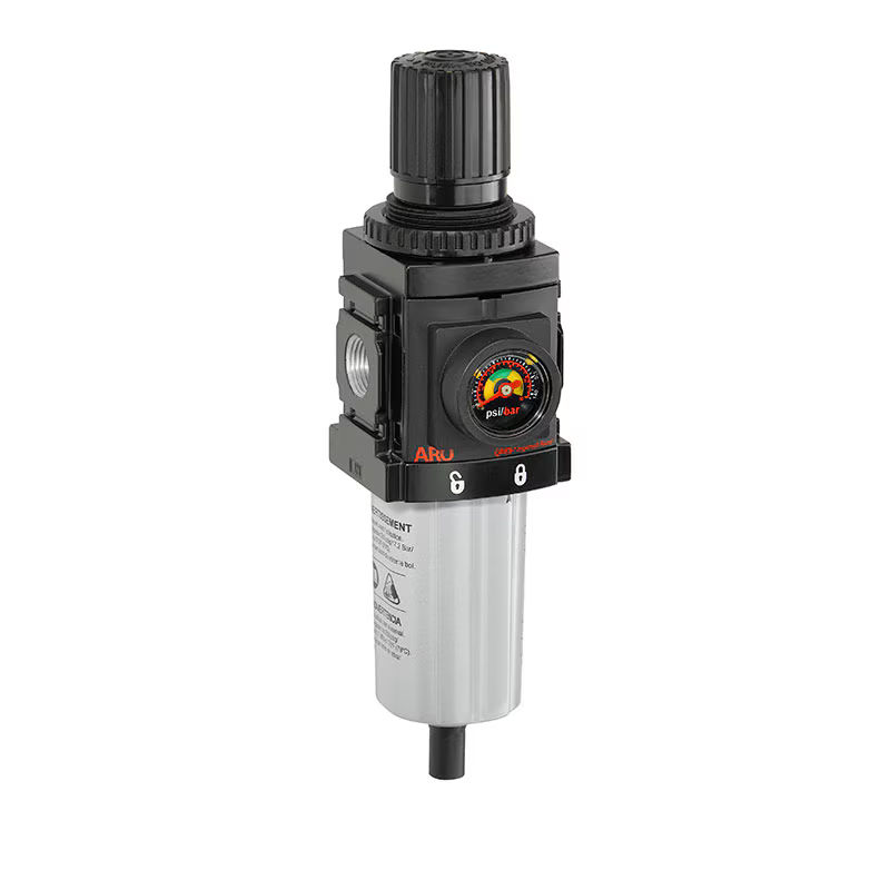 P392B4-604 | Piggyback, 1/4'' BSP, 5 micron, Polycarbonate bowl, Automatic drain image 1