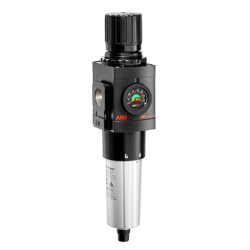 P394E4-210 | Piggyback, 3/4'' BSP, 5 micron, Metal bowl w/sight glass, Manual drain image 1