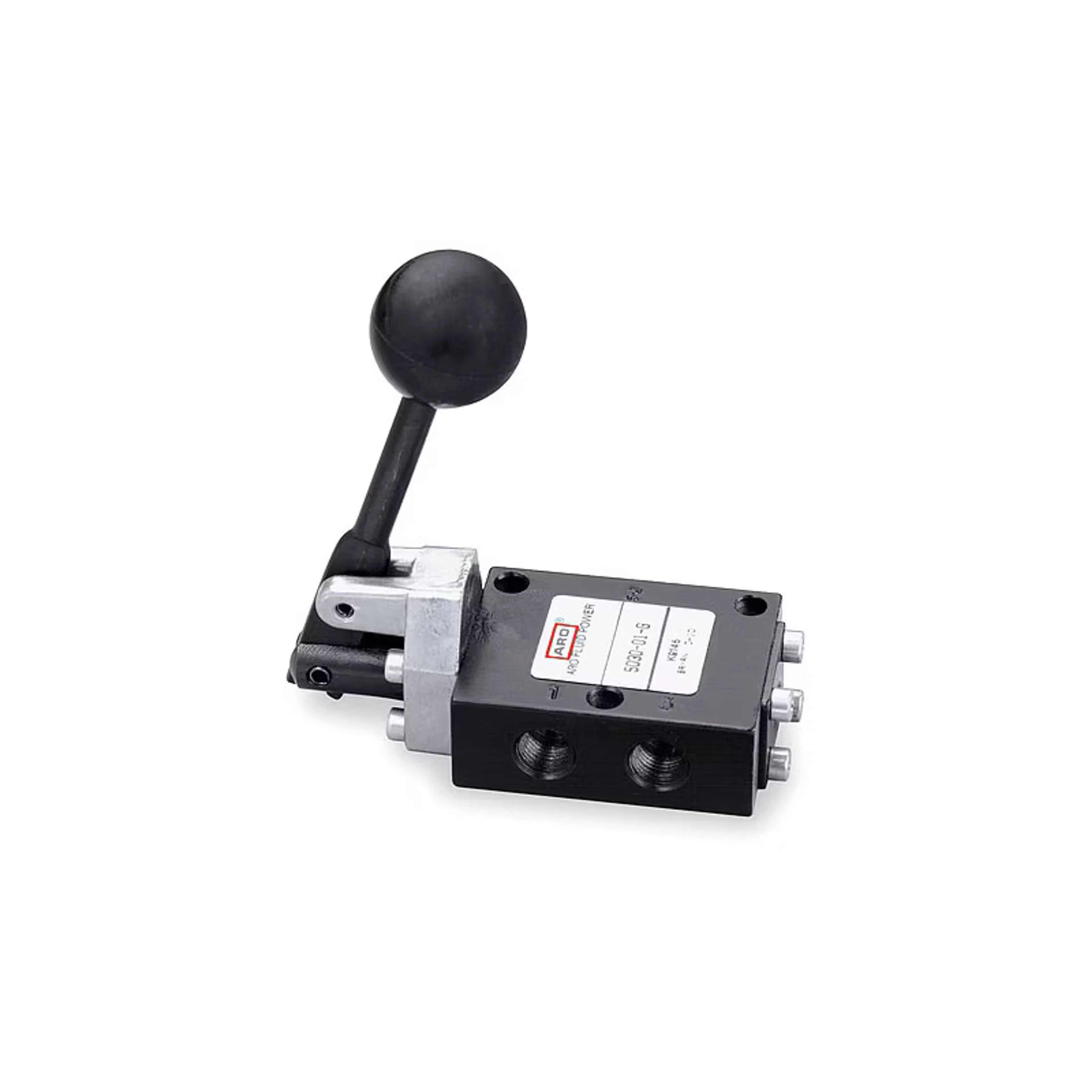 5041-32 | 50 Series, 4-Way Valve, 1/8 side ports w/ Panel Mounting, Palm without Button/Manual