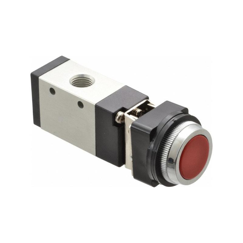 M252HS-13 | Air Control Valve, 3-way/2-position,1/4'' NPT, Double Solenoid, palm/spring image 1