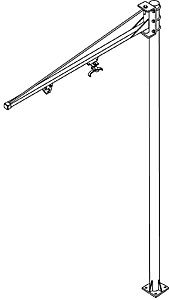 AW6FMS | Floor Mounted 6 Ft Swinging Jib image 1