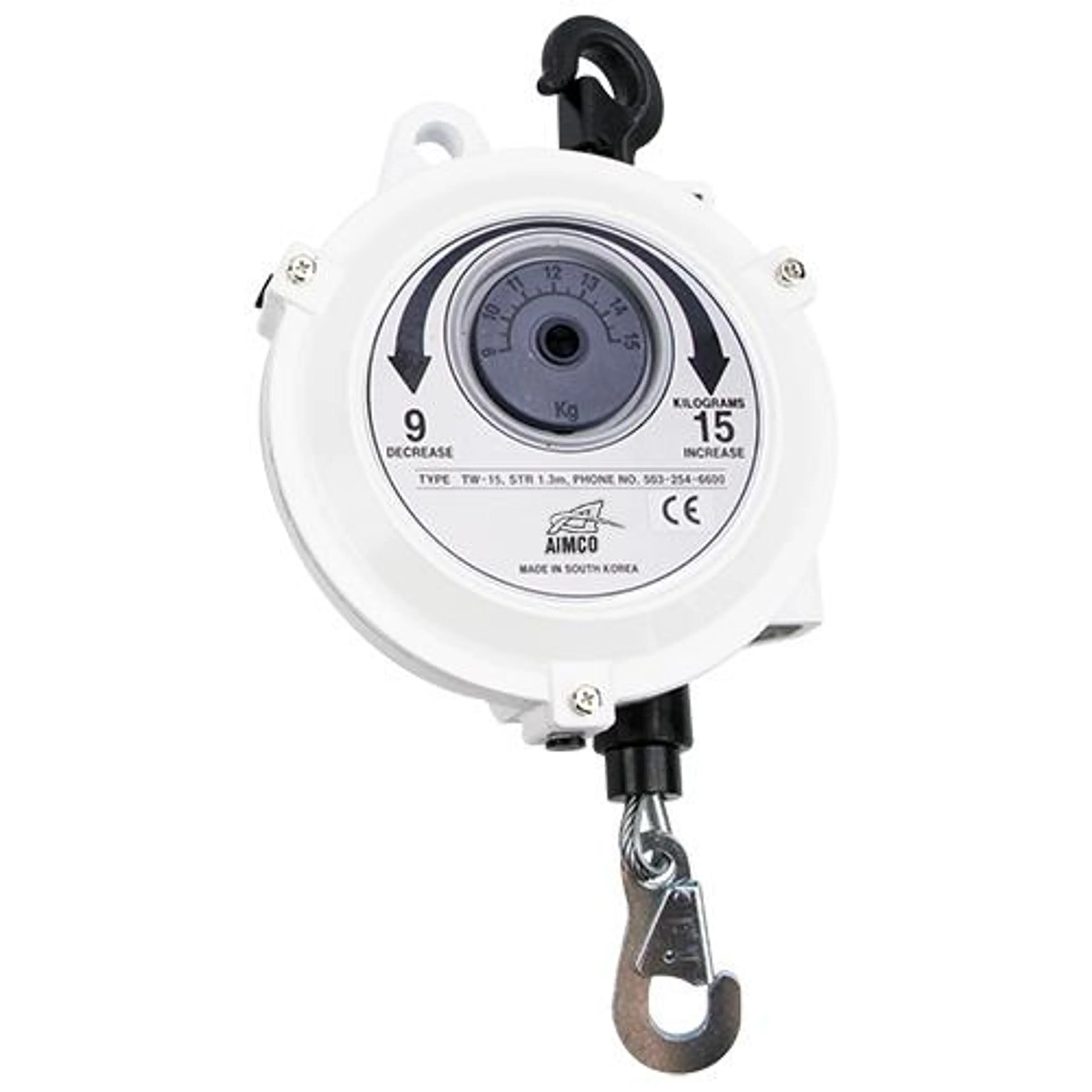 TW-15K | Spring Balancer with Knob 19.8-33lb (9-15kg) Capacity