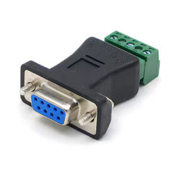 AD-DB9F-TB5P35 | DB9 Female to 5-pin 3.5mm Terminal Block RS422/485 Adapter image 1