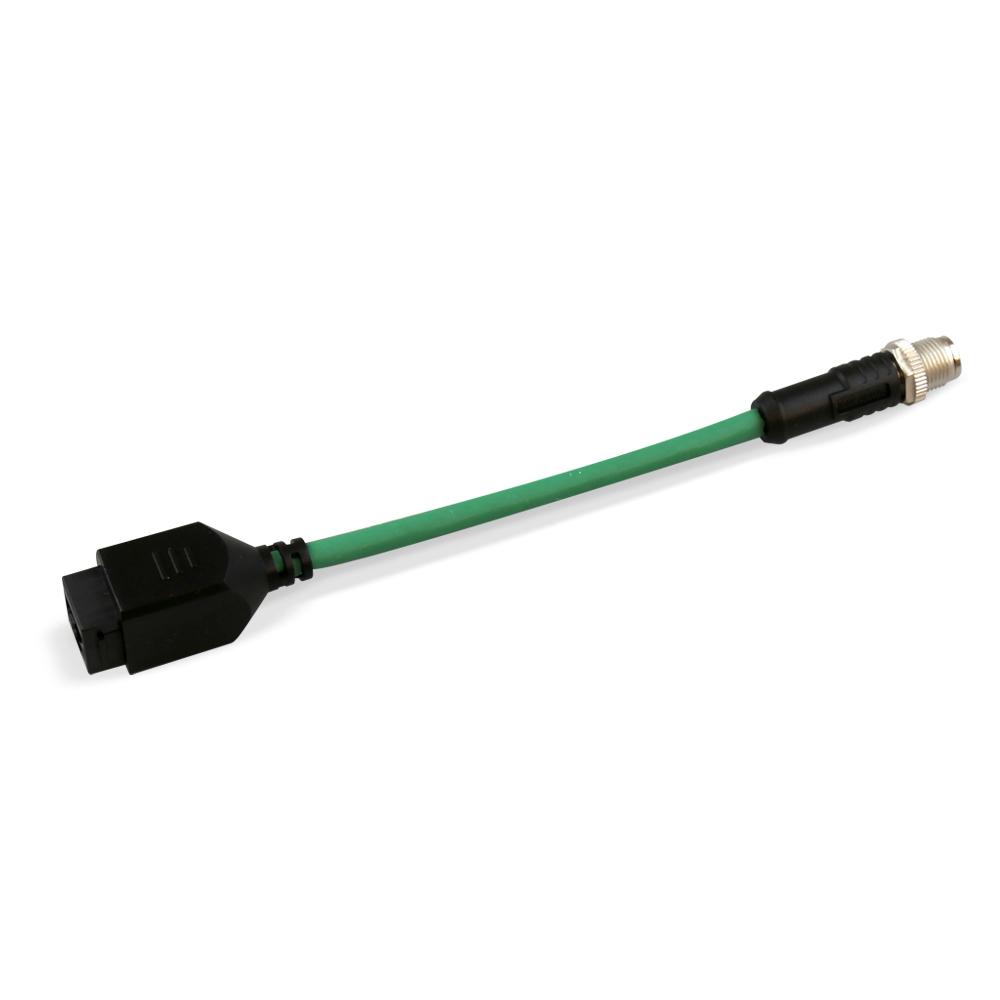 CB-M12X8PM-10CM | M12 X Code 8P Male to RJ45 Socket, 10 CM image 1