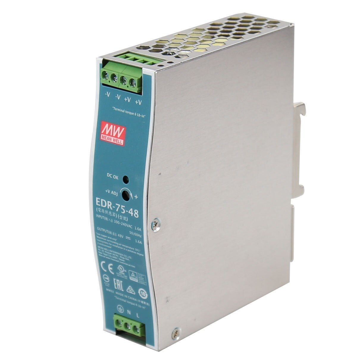 EDR-75-12 | 75 Watt Industrial Power Supply - 12 VDC image 1