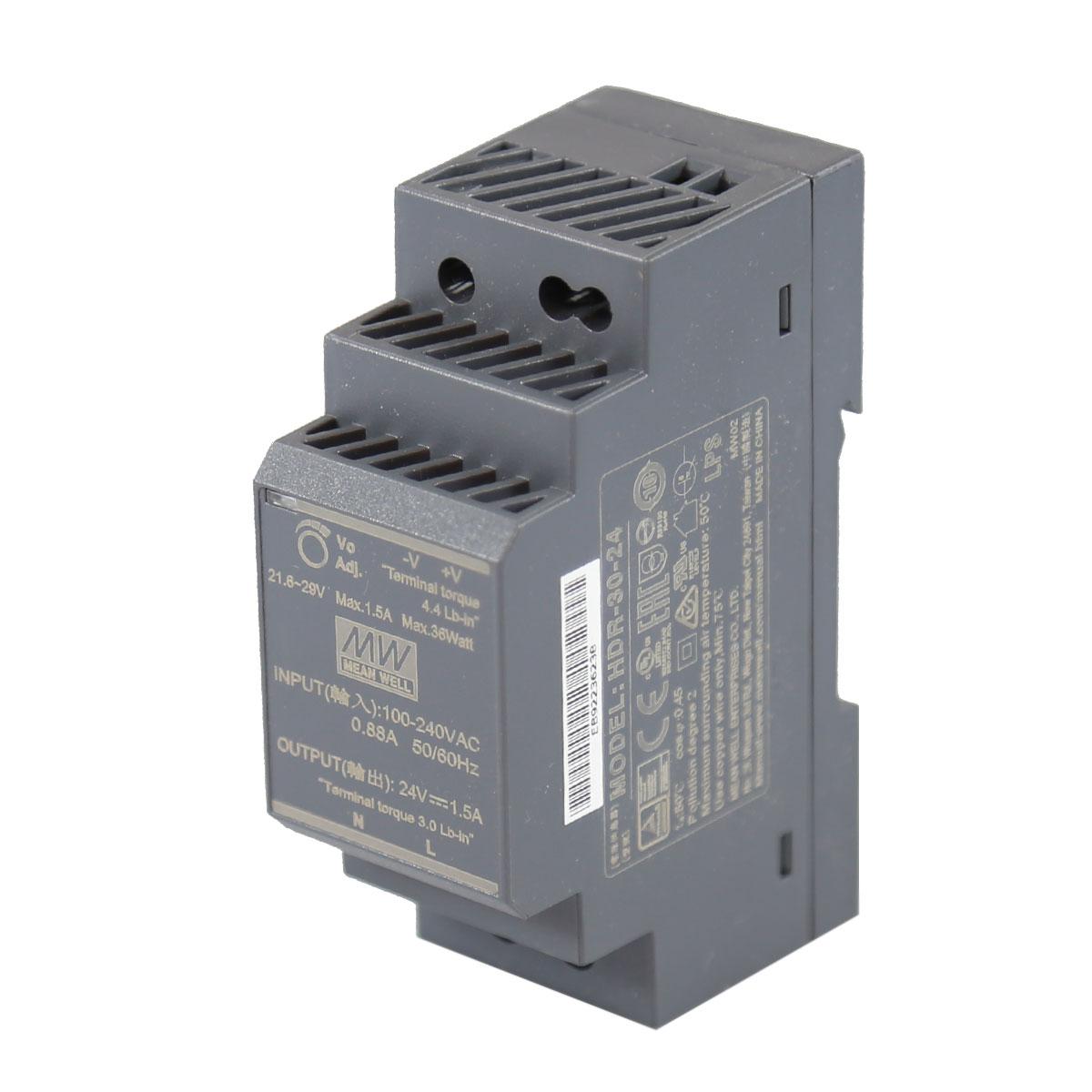 HDR-30-24 | 30 Watt 24 VDC Industrial Power Supply image 1
