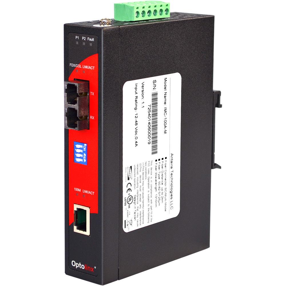 IMC-100A-S3 | 10/100TX To 100FX Industrial Media Converter image 1