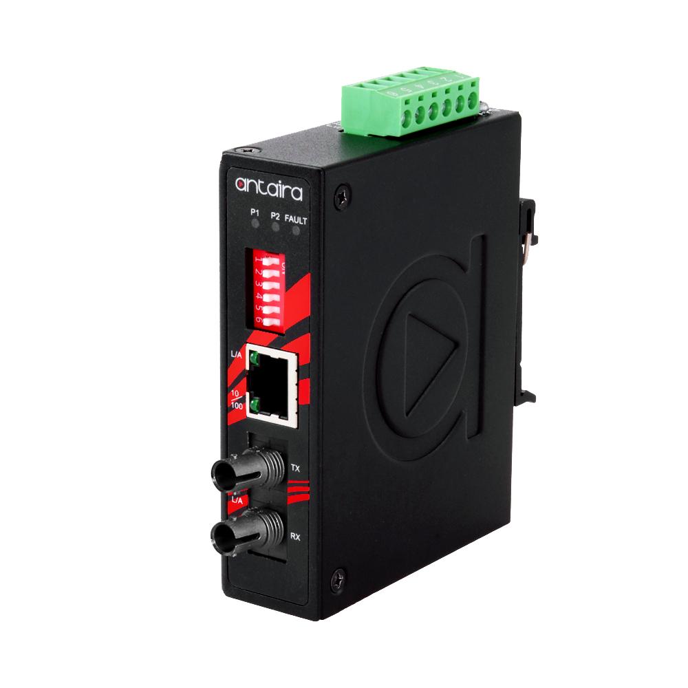 IMC-C100-ST-S3-T | Compact 10/100TX To 100FX Industrial Media Converter image 1