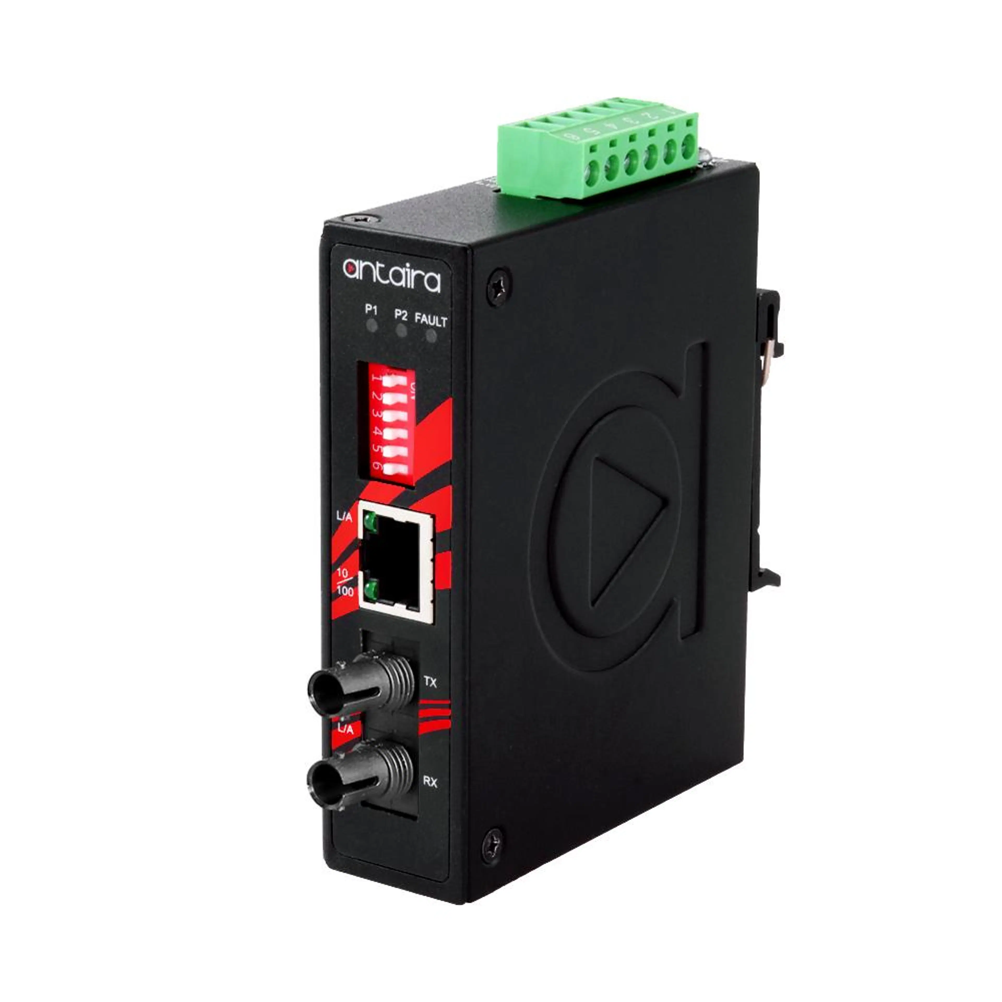 IMC-C100-ST-M | Compact 10/100TX To 100FX Industrial Media Converter