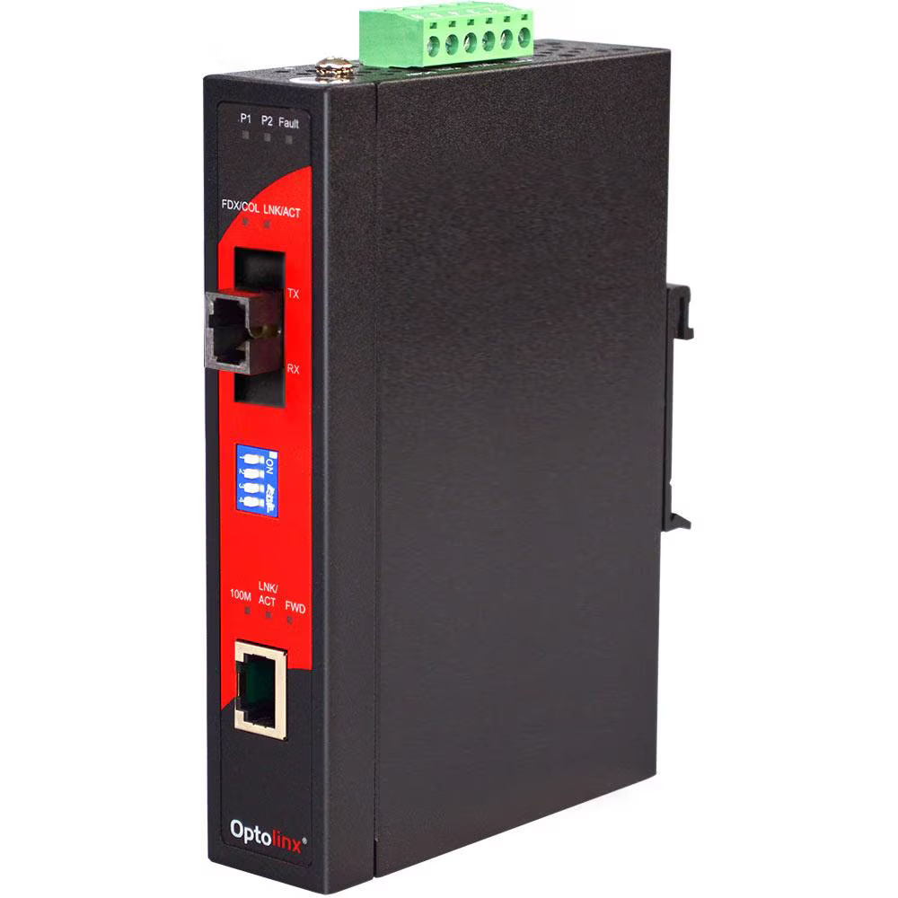 IMP-100A-M | 10/100TX To 100FX Industrial PoE Media Converter image 1