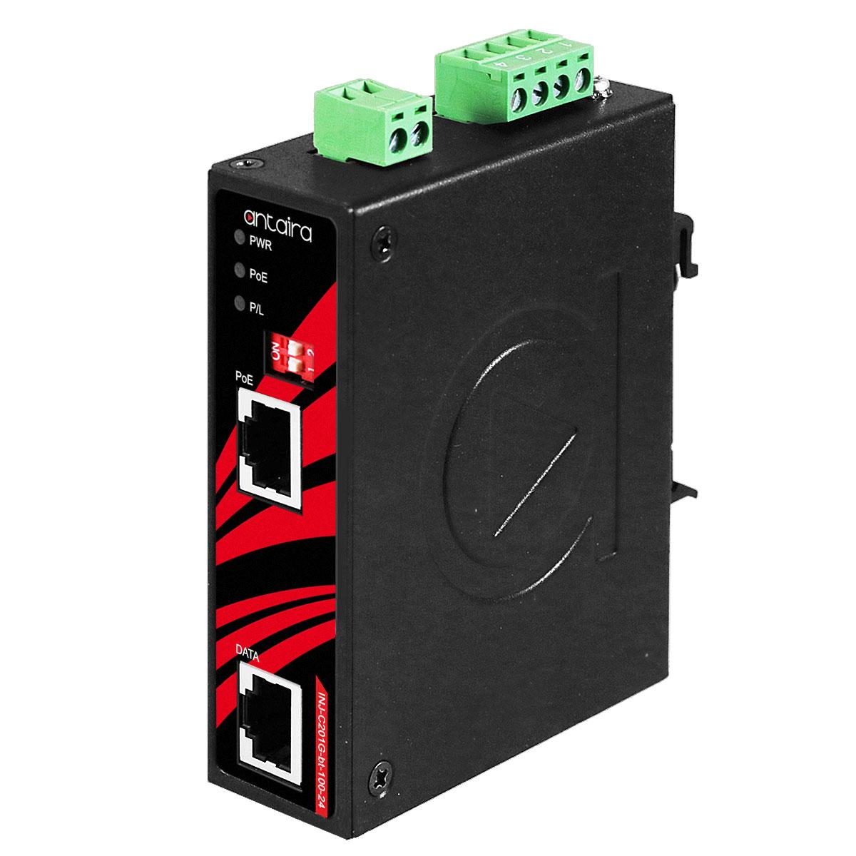 INJ-C201G-bt-100-T | Industrial Gigabit Enhanced PoE++ Injector image 1
