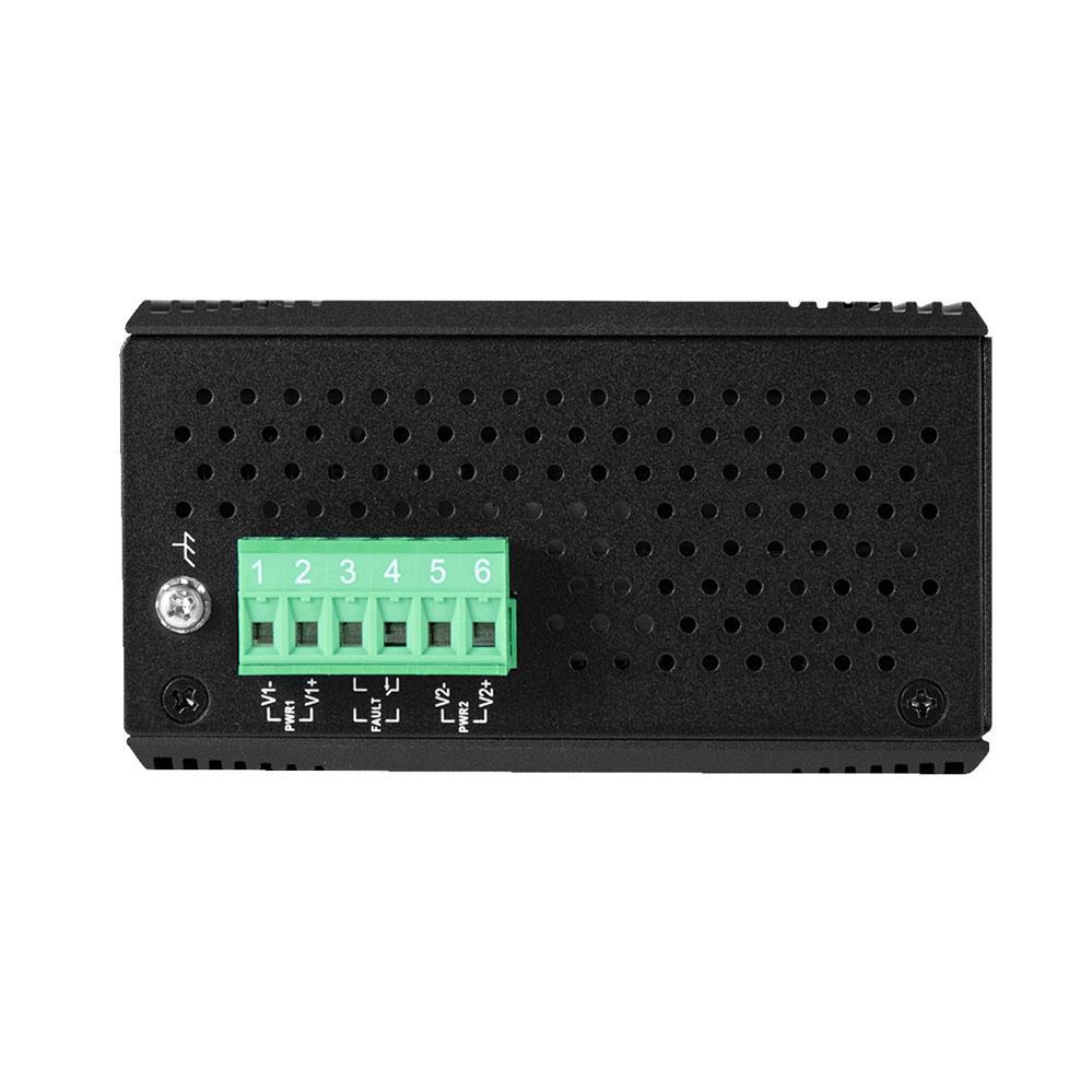LMP-0501-M-24-V2 | 5-Port Industrial PoE+ Light Layer 3 Managed Ethernet Switch image 1