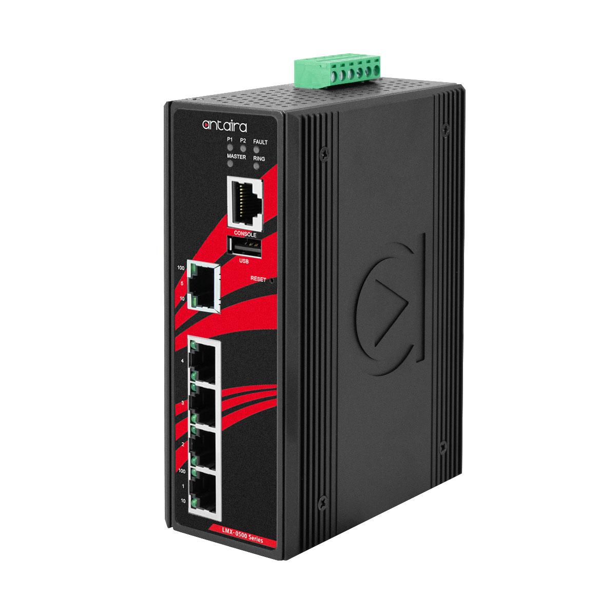 LMX-0500-T-V2 | 5-Port Industrial Managed Ethernet Switch image 1