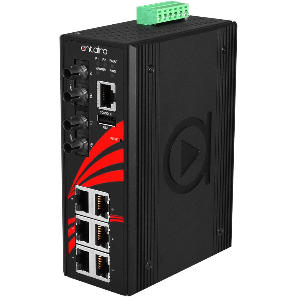 LMX-0802-M | 8-Port Industrial Light Layer 3 Managed Ethernet Switch image 1