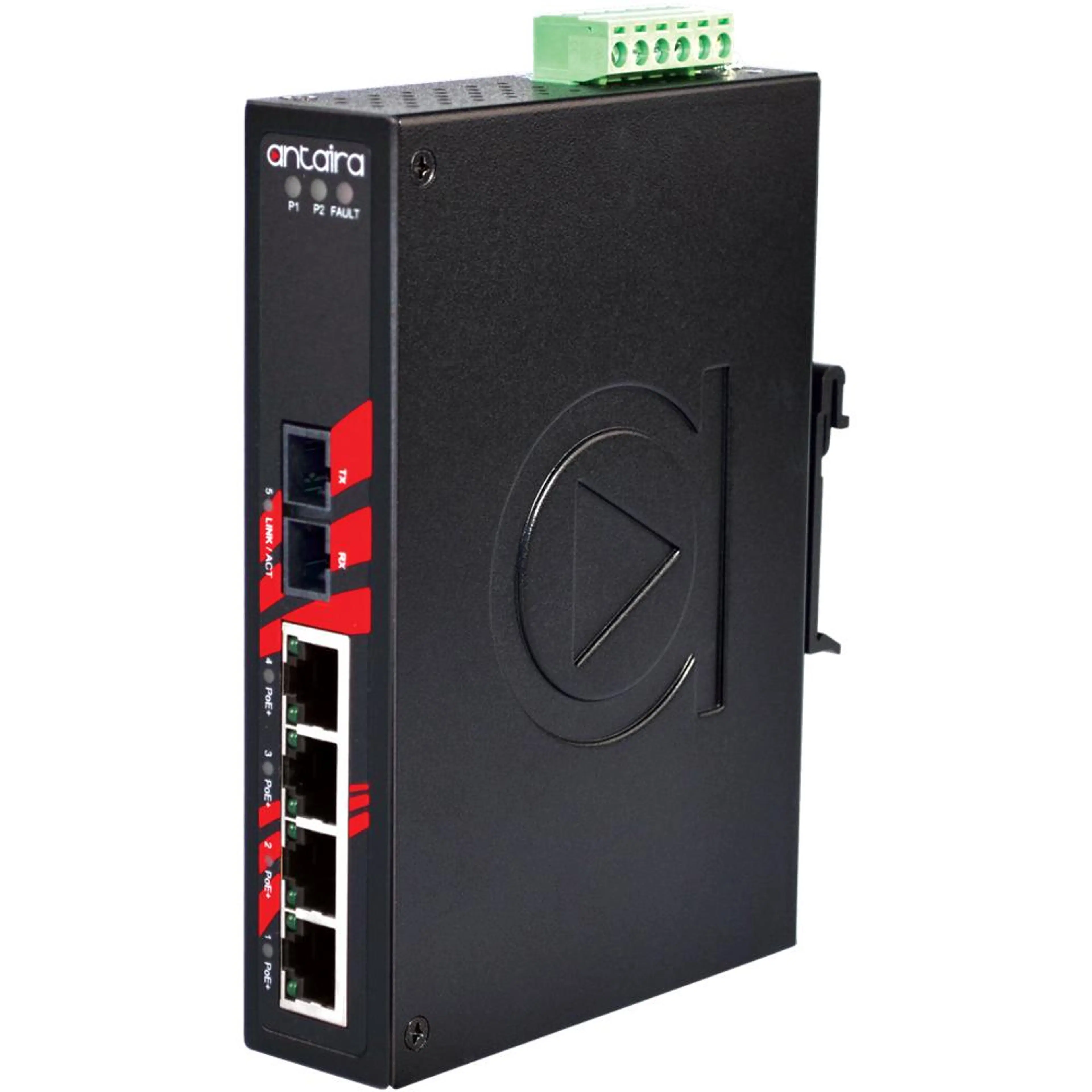 LNP-0501-M-T | 5-Port Industrial PoE+ Unmanaged Ethernet Switch
