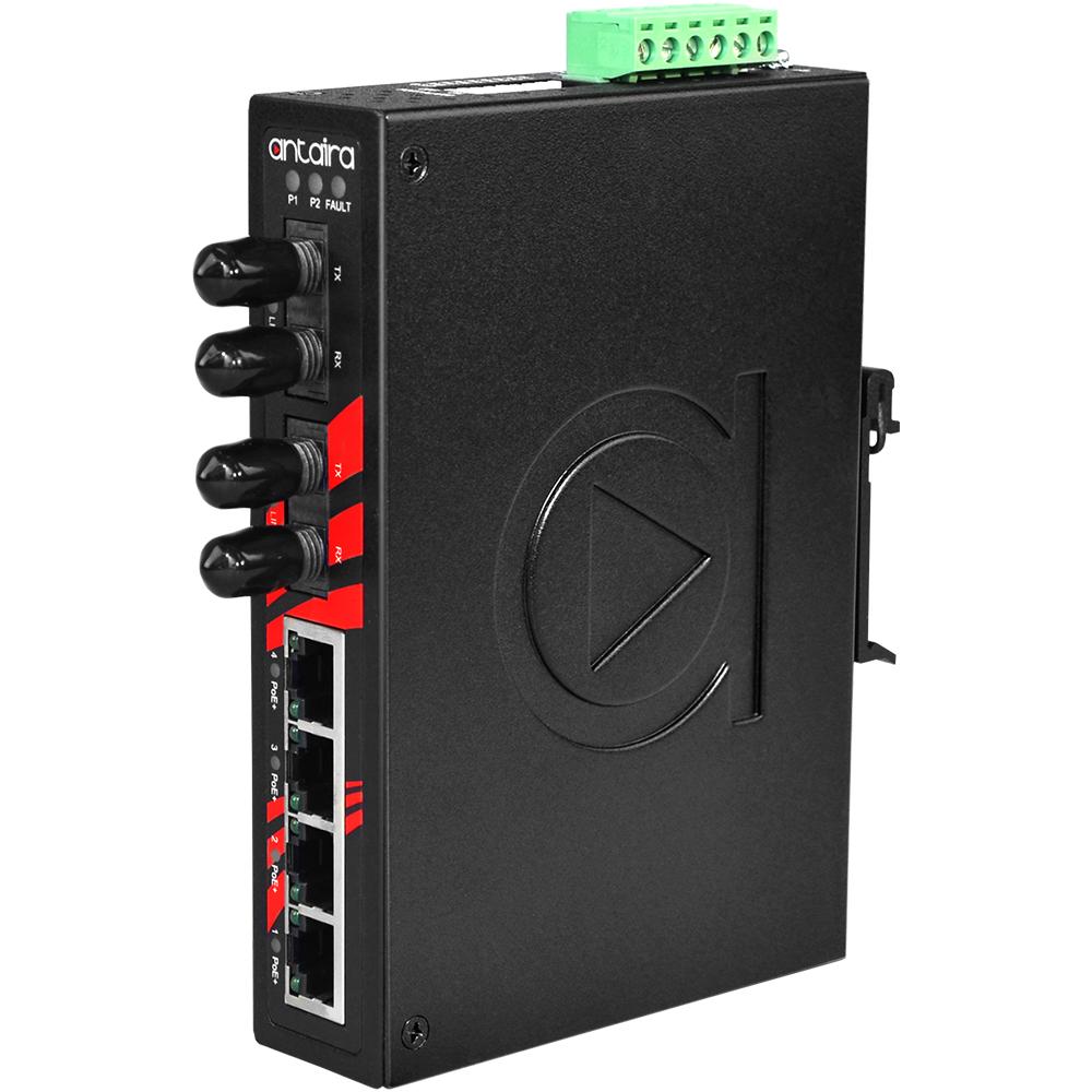 LNP-0602-ST-M-T | 6-Port Industrial PoE+ Unmanaged Ethernet Switch image 1