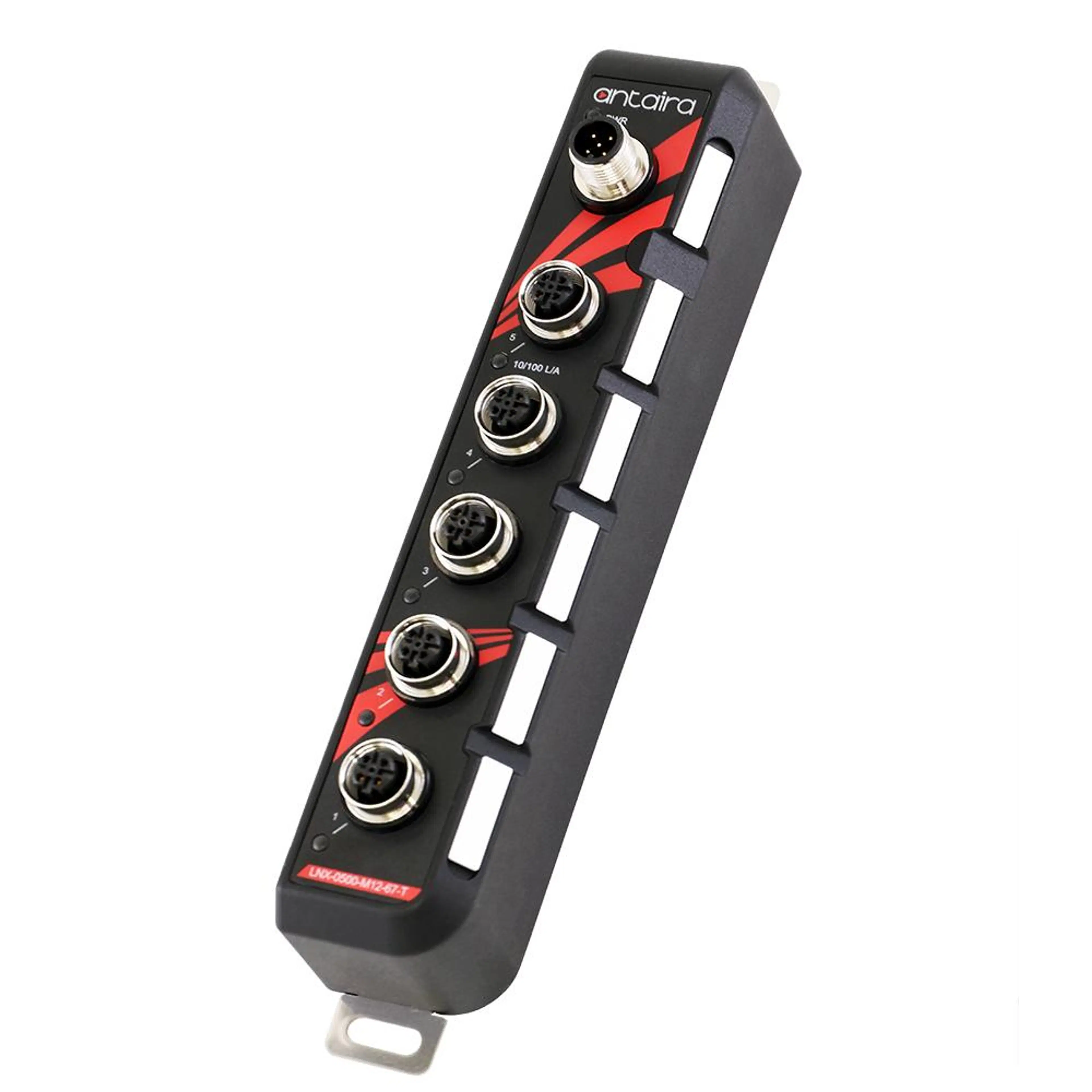 LNX-0500-M12-67-T | 5-Port Industrial Unmanaged Ethernet Switch