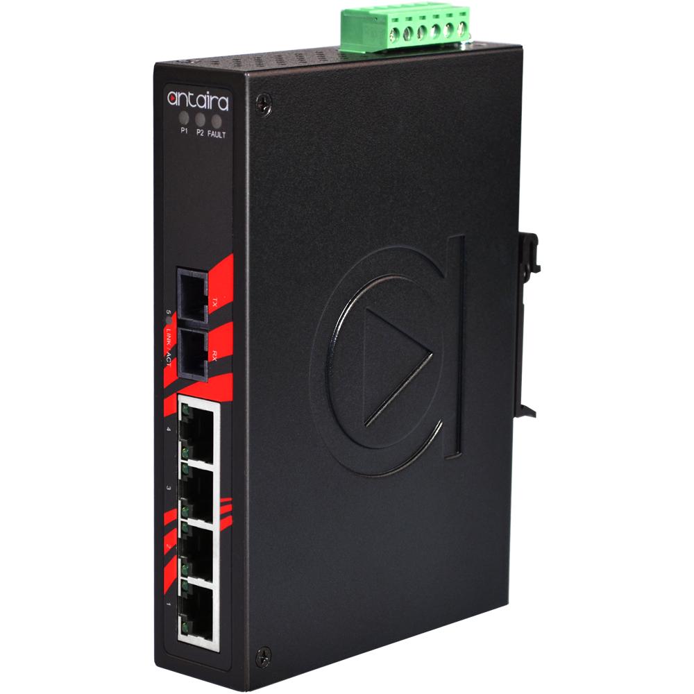 LNX-0501-M-T | 5-Port Industrial Unmanaged Ethernet Switch image 1