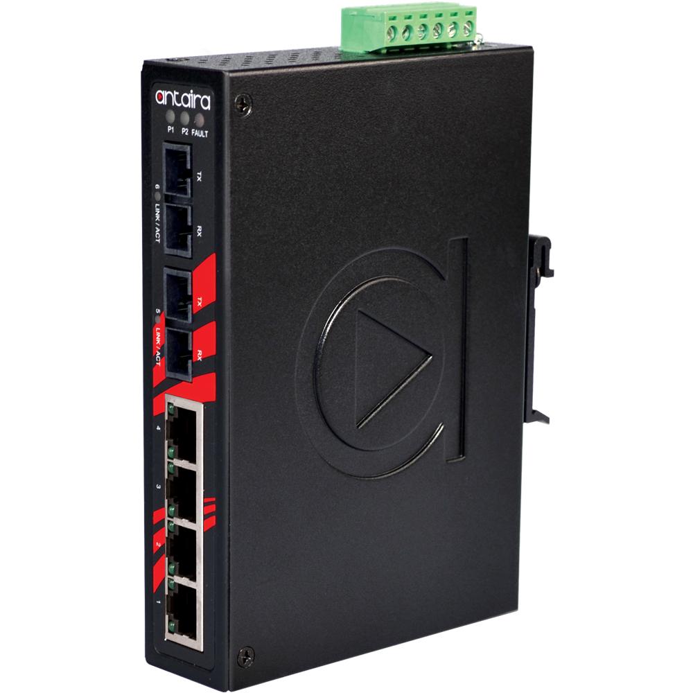 LNX-0602-M | 6-Port Industrial Unmanaged Ethernet Switch image 1