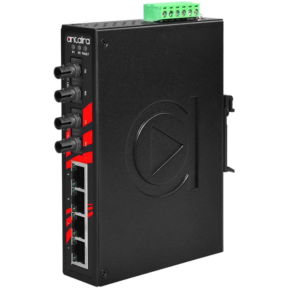 LNX-0602-ST-M | 6-Port Industrial Unmanaged Ethernet Switch image 1