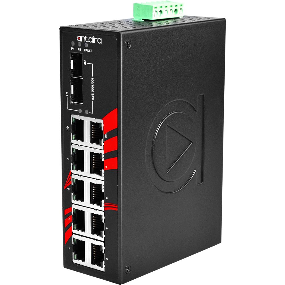 LNX-1002C-SFP | 10-Port Industrial Gigabit Unmanaged Ethernet Switch image 1