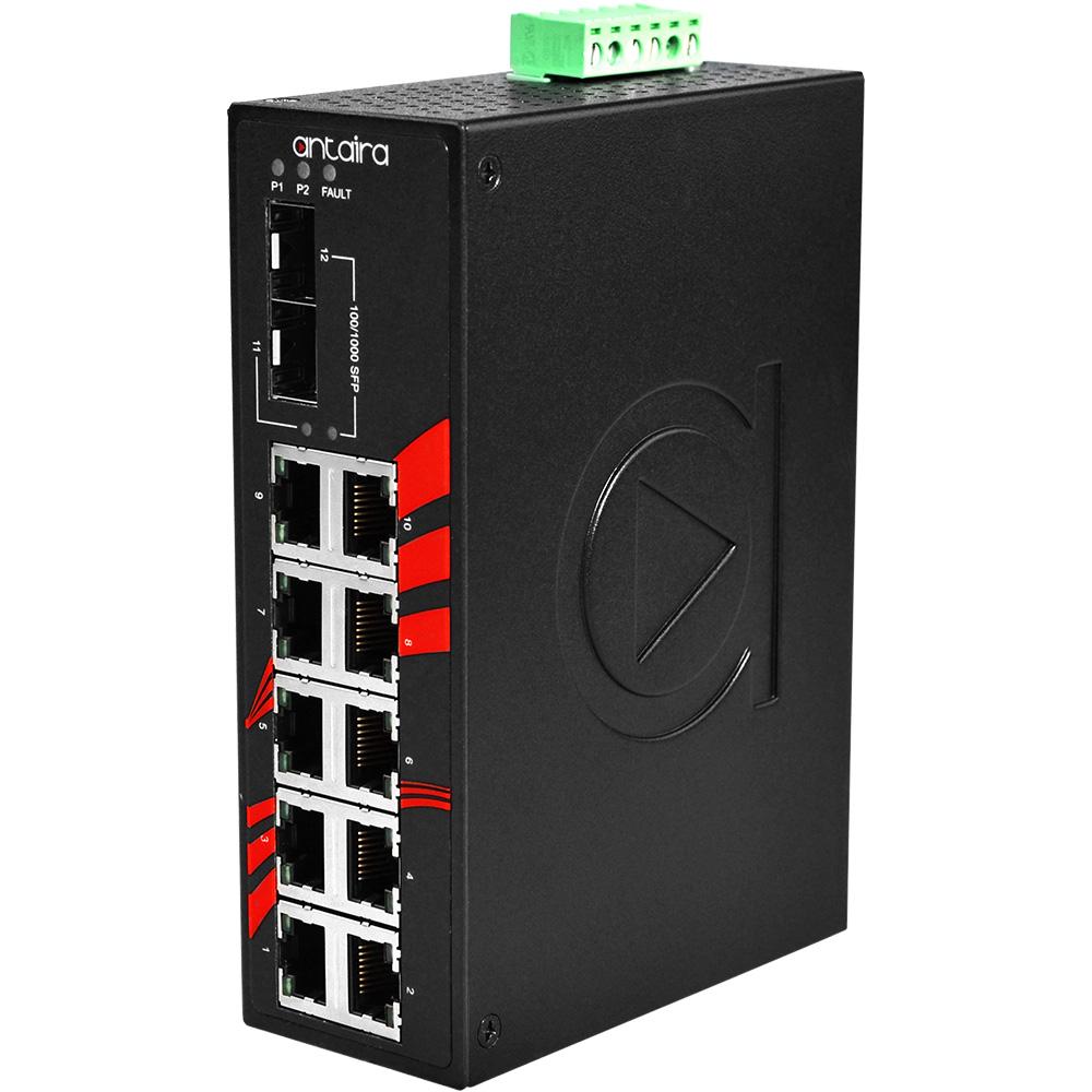 LNX-1002G-SFP | 10-Port Industrial Gigabit Unmanaged Ethernet Switch image 1