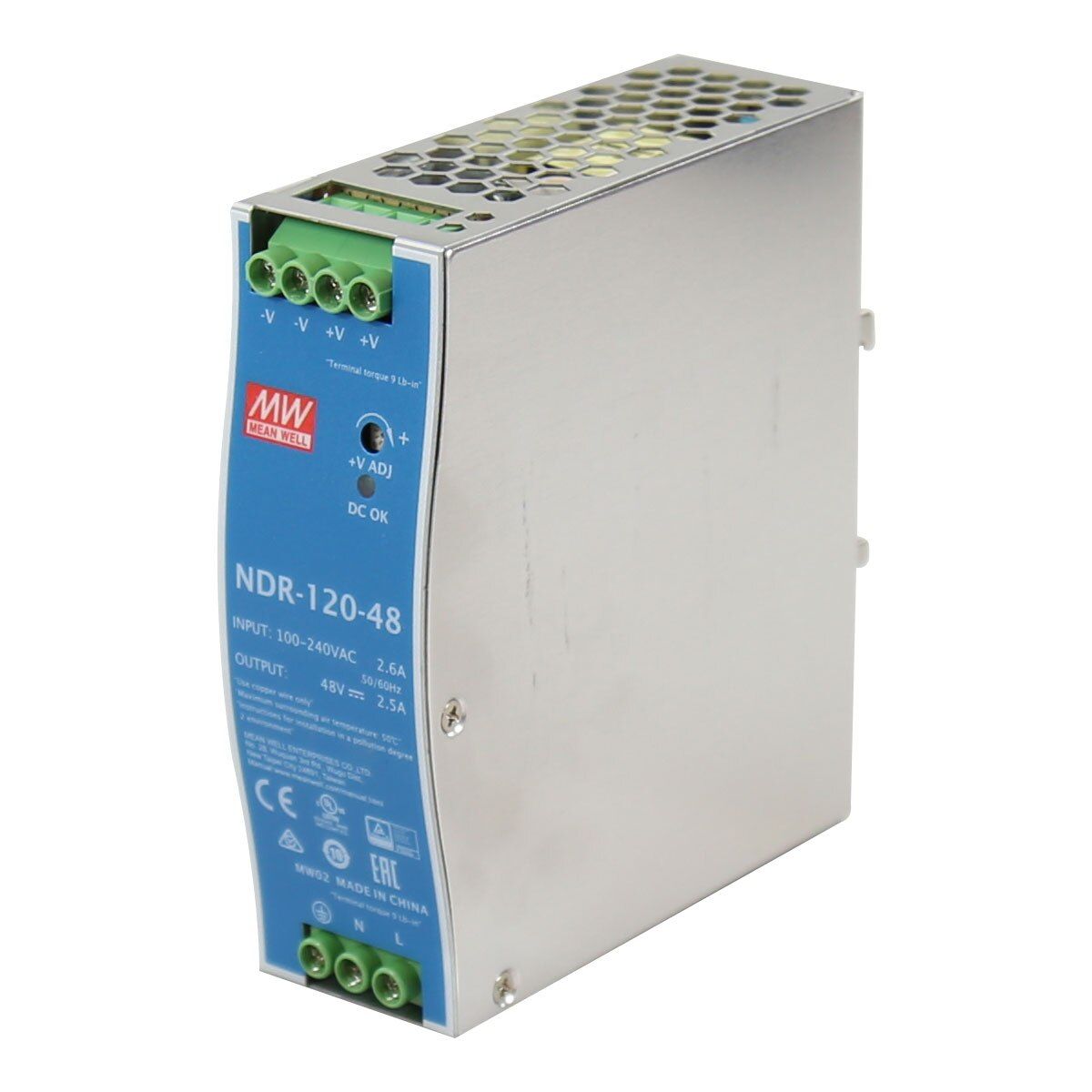 NDR-120-48 | 120 Watt 48 VDC Industrial Power Supply image 1