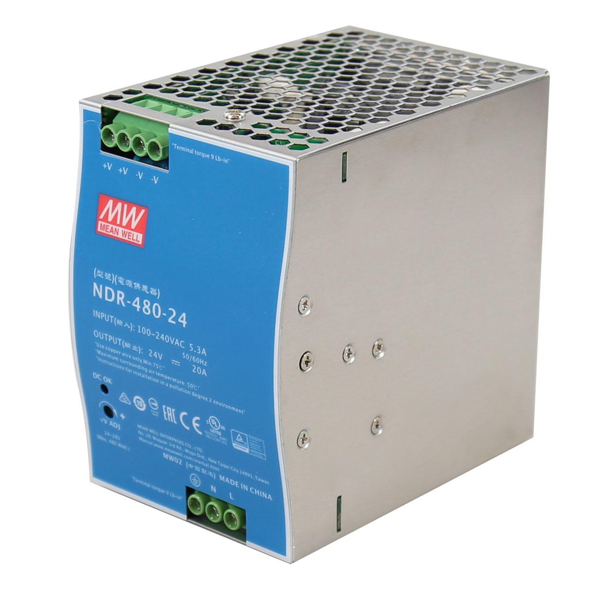 NDR-480-24 | 480 Watt 24 VDC Industrial Power Supply image 1