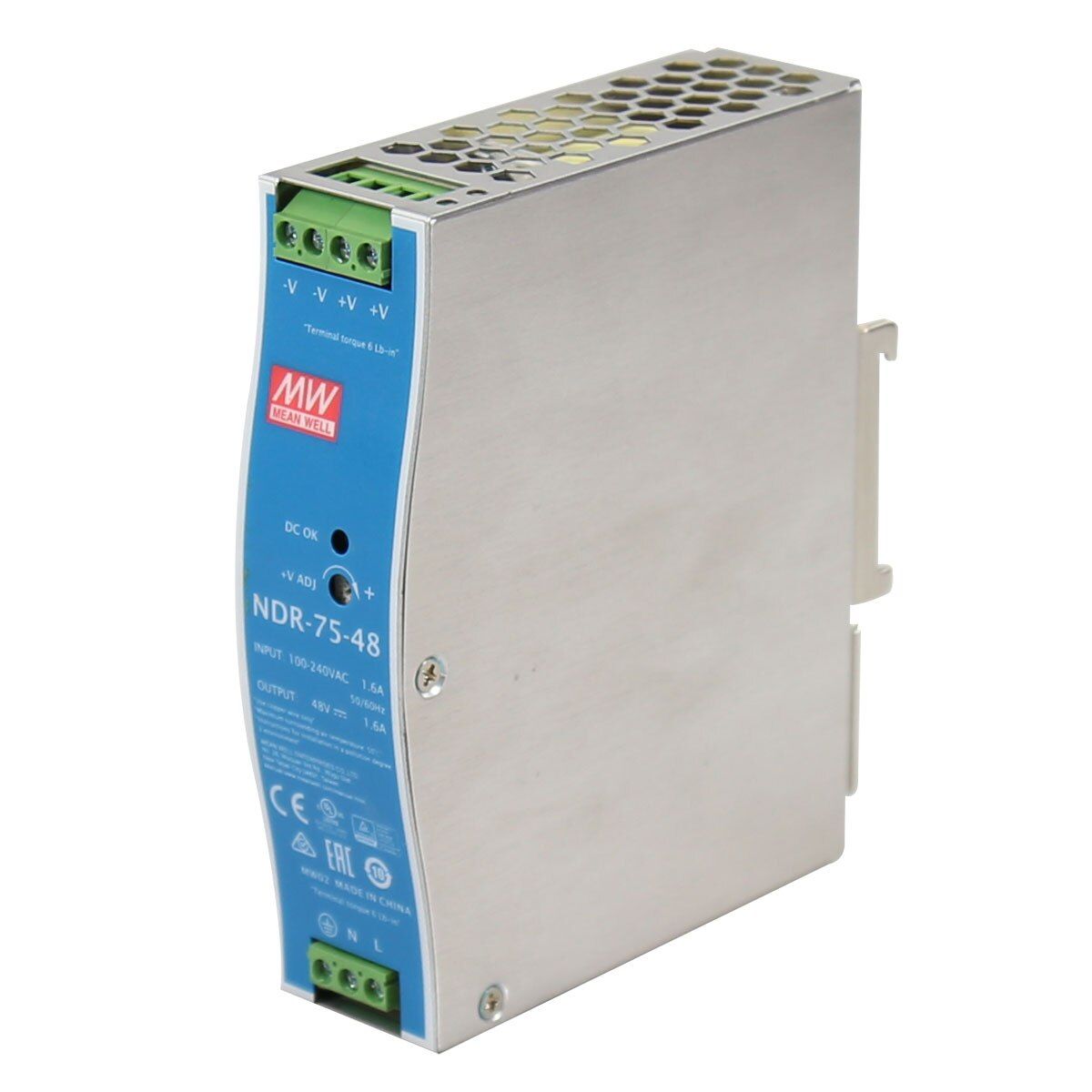NDR-75-48 | 75 Watt 48 VDC Industrial Power Supply image 1