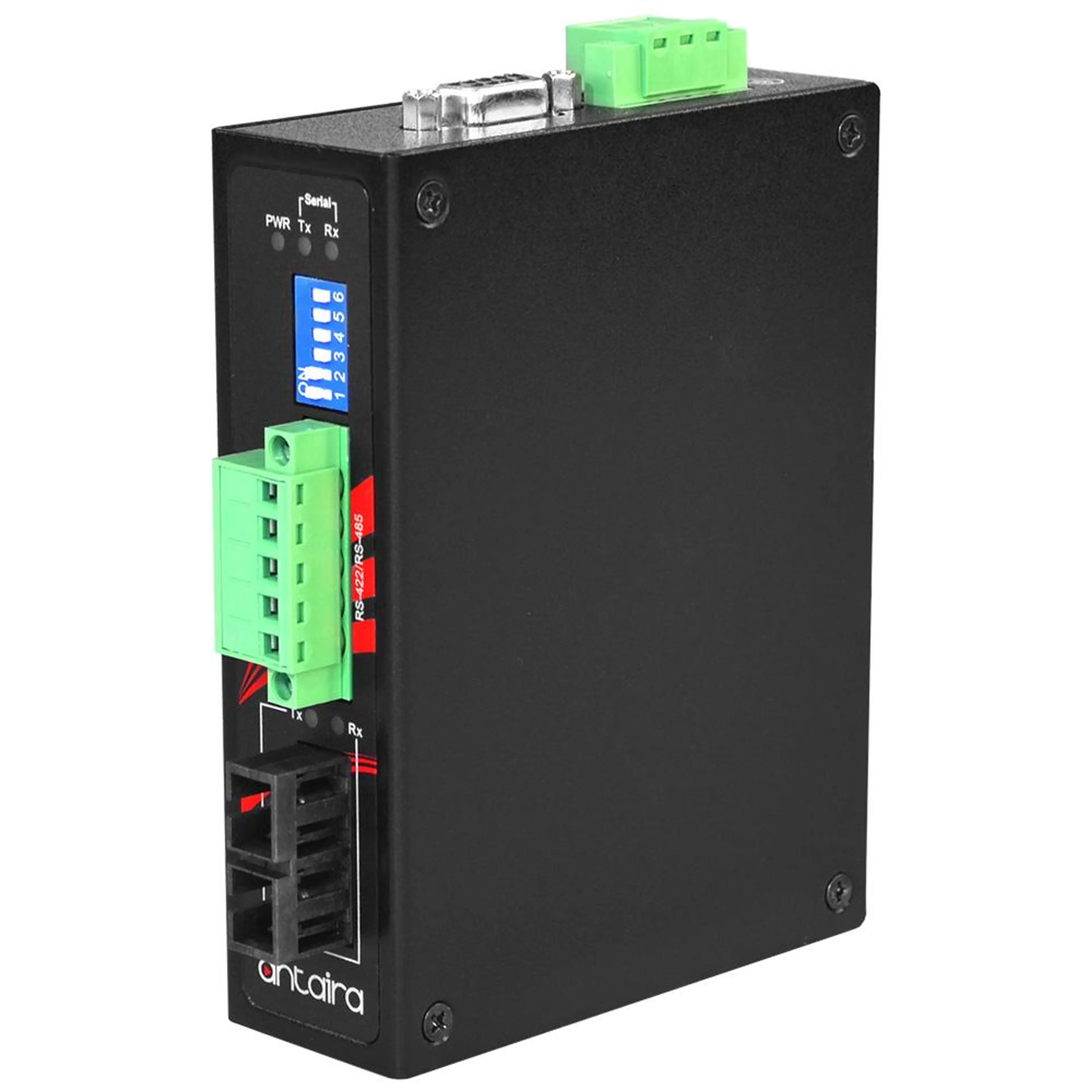 STF-401C-CM02-T | Industrial Compact RS-232/422/485 To Fiber Converter