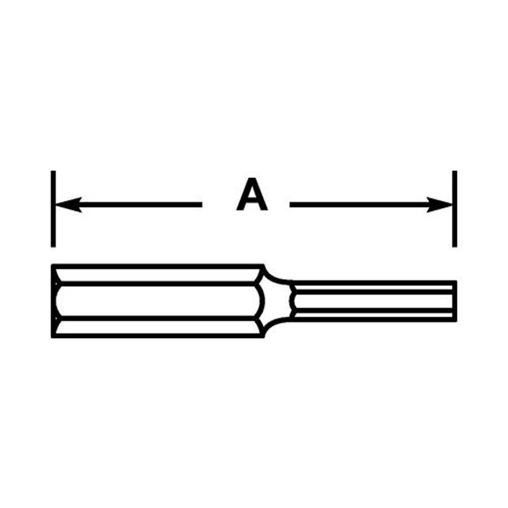 185-000X-BH-4.25 | bit 1/4 hex drv insert .05 ball hex image 1