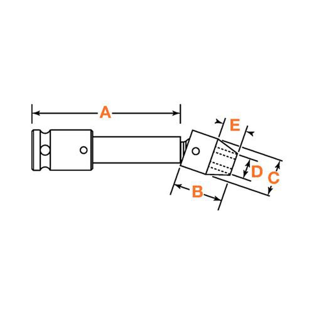 KDW-C-6-E12-6 | univ wrnch standard 3/8 fmale s image 1