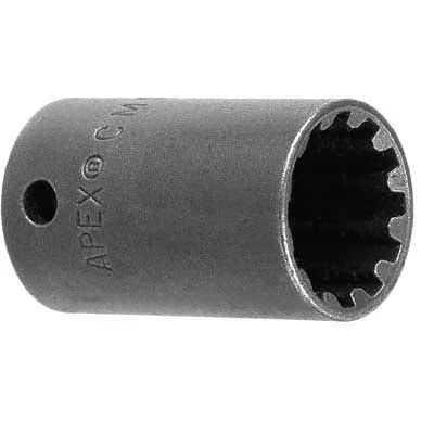 CMS-3418 | 3/8'' Sq. #18 Impact Socket, 9/16'', for spline fasteners image 1