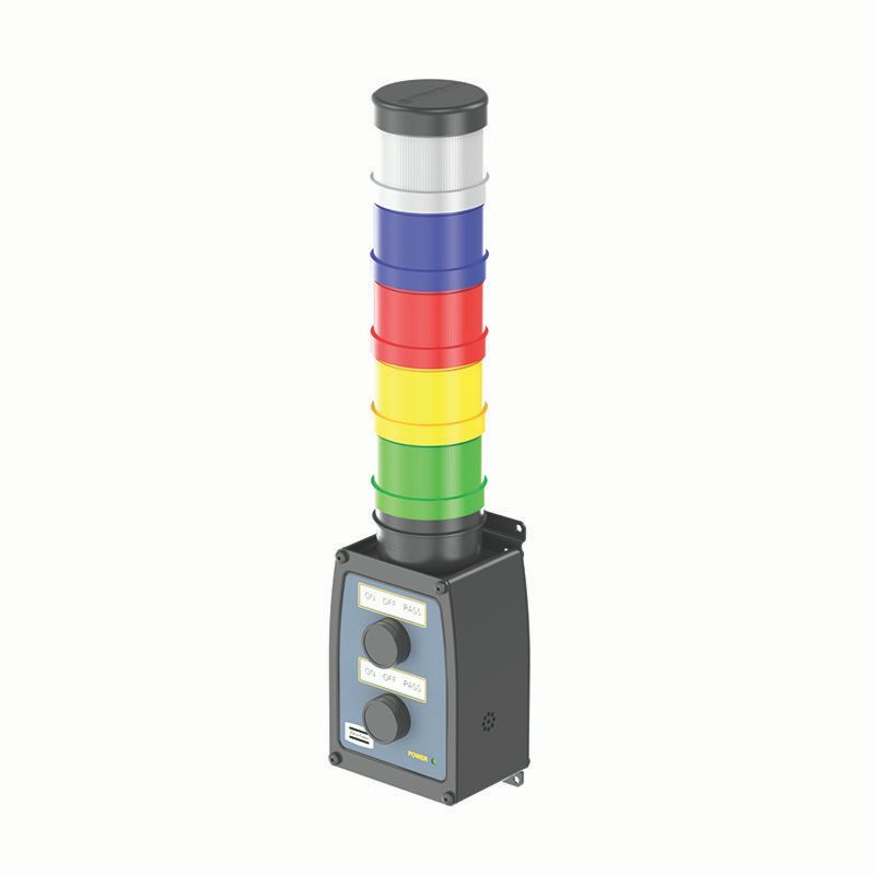 8433 0570 30 | STACK LIGHT ESL-04 ROTATE RED image 1