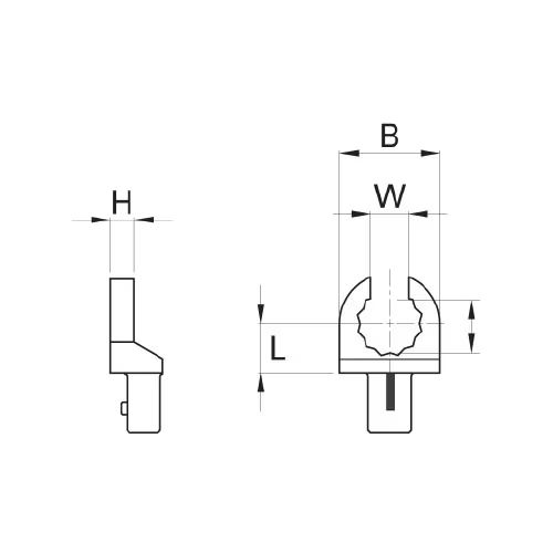 4620 0039 00 | 9x12 mm Standard Flared End Fitting Tool w/ TAG, 0.74 x 0.71 x 0.59 in. image 1