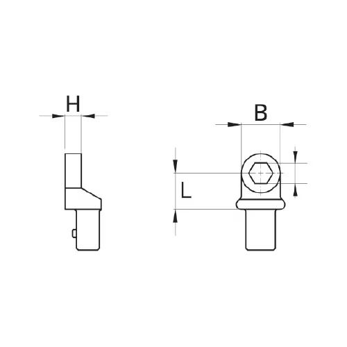8059 0975 46 | 9x12mm Standard Flared End Fitting Tool w/o TAG, 0.68 x 0 x 0.49 in. image 1