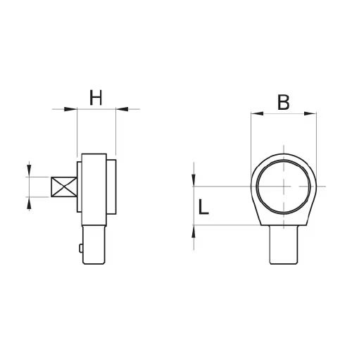 8059 0975 42 | 9x12 mm Standard end fitting tool w/o TAG - Reversible Ratchet, 0.68 x 0 x 0.57 in. image 1